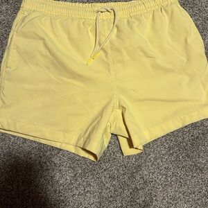 Abercrombie & Fitch Yellow Athletic Swim Shorts